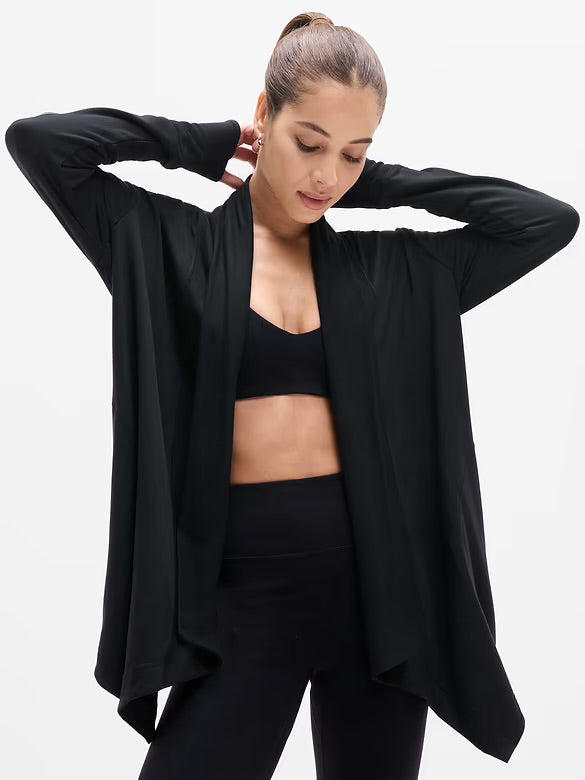 Sz L/T- Athleta Pranayama Wrap Cardigan