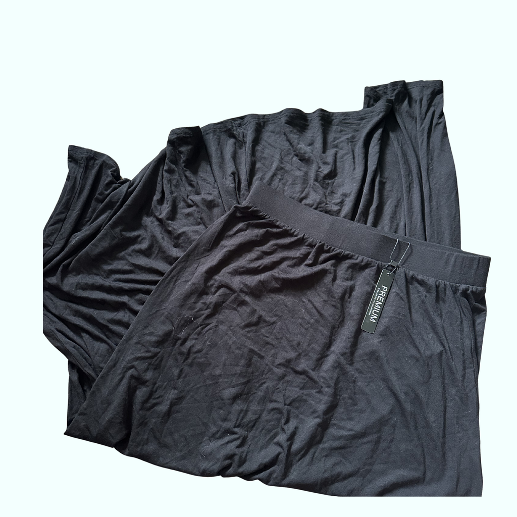 Sz XL - Lock & Love Black Maxi Skirt