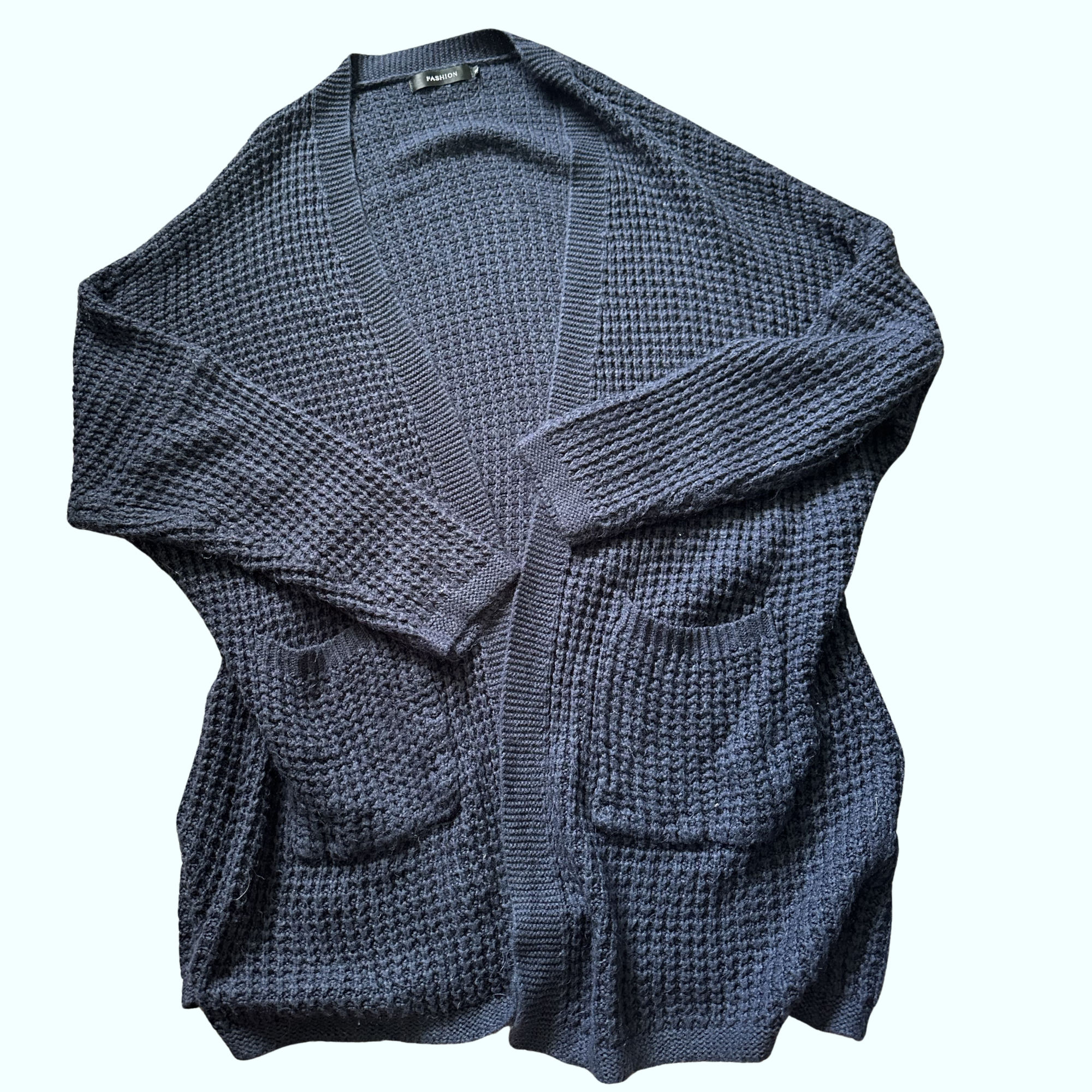 Sz XL - Dark Blue Long Cardigan