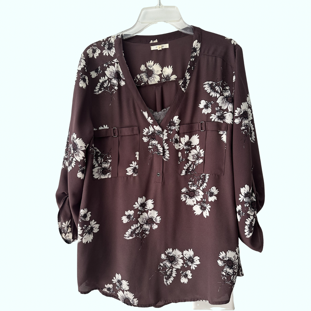 Sz XL - Maurice’s Sheer Dress Shirt