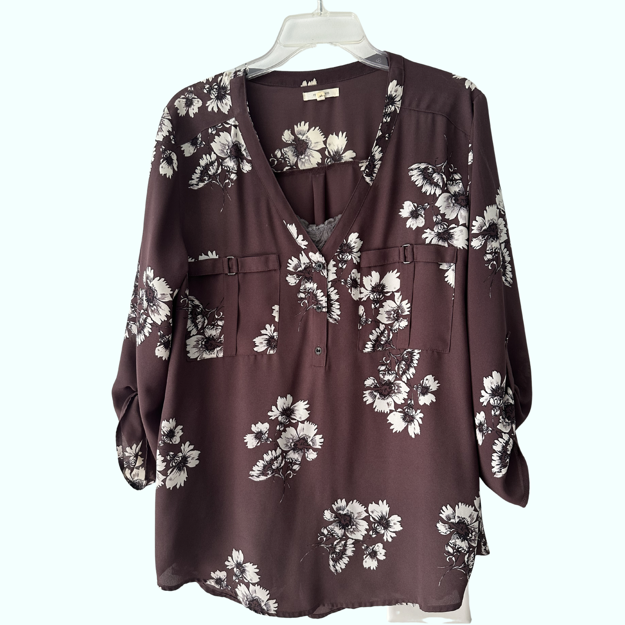 Sz XL - Maurice’s Sheer Dress Shirt