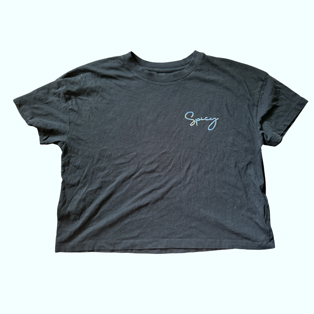 Sz XL - Spicy Cropped Tee