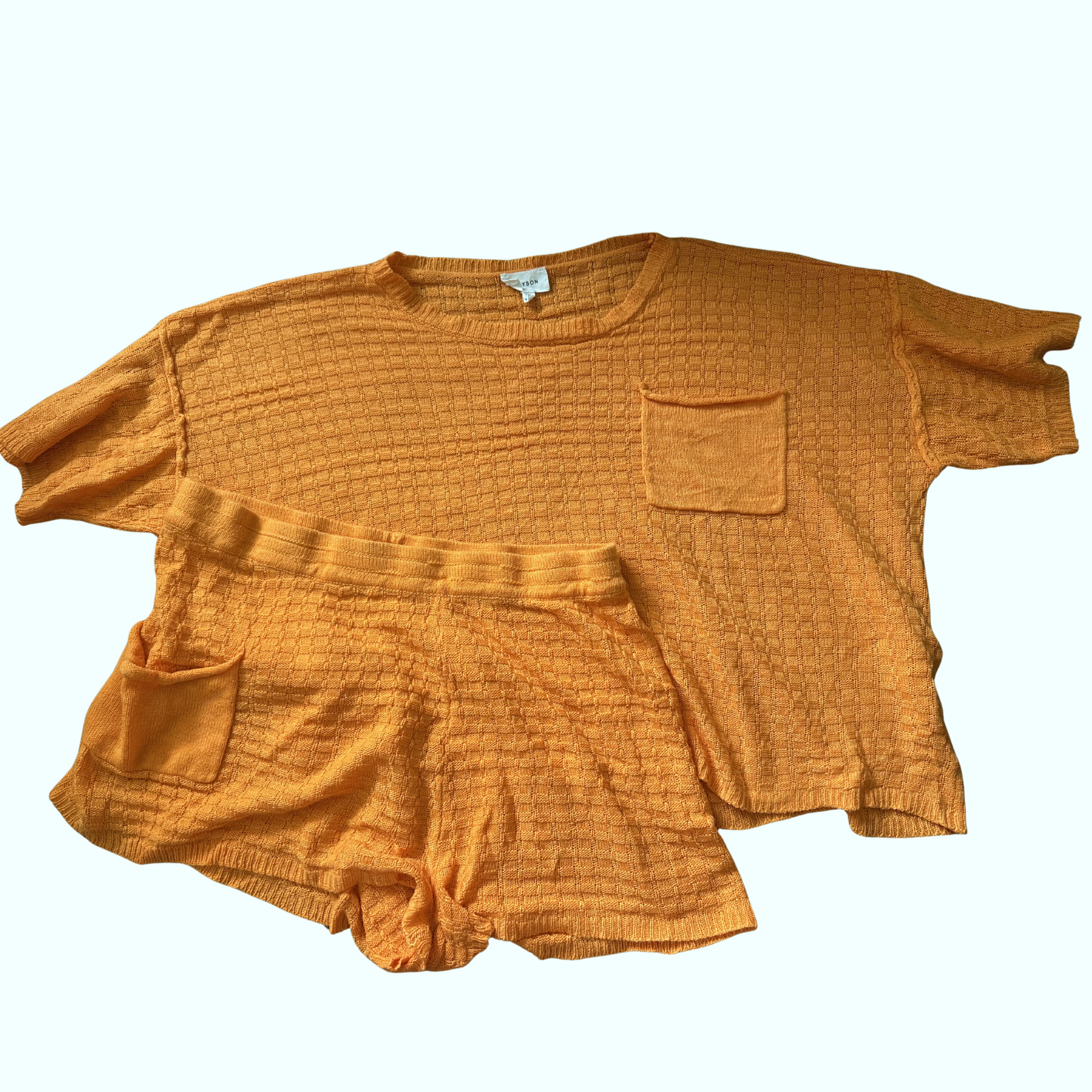 Sz 3X - HEYSON Orange Knit Set
