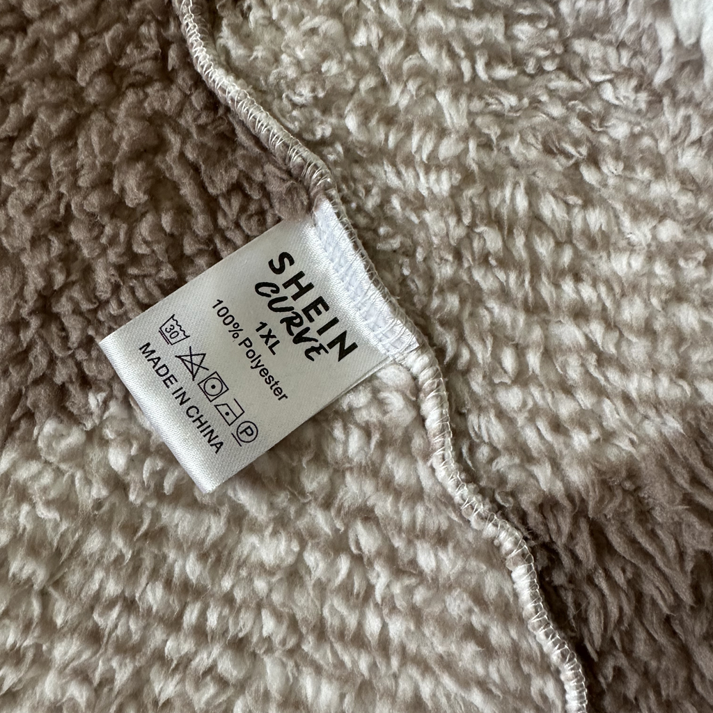 Sz XL - Long Plaid Sweater