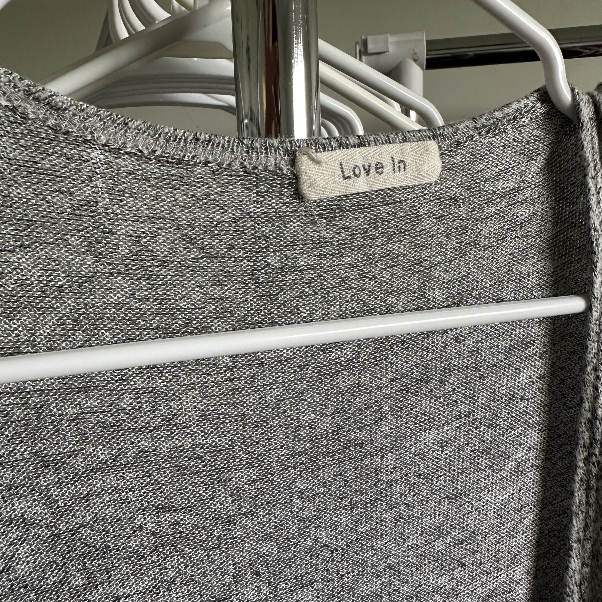 Sz L - Gray Long Cardigan