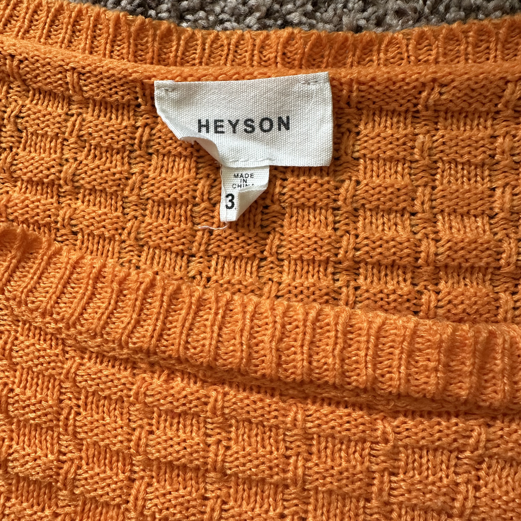 Sz 3X - HEYSON Orange Knit Set
