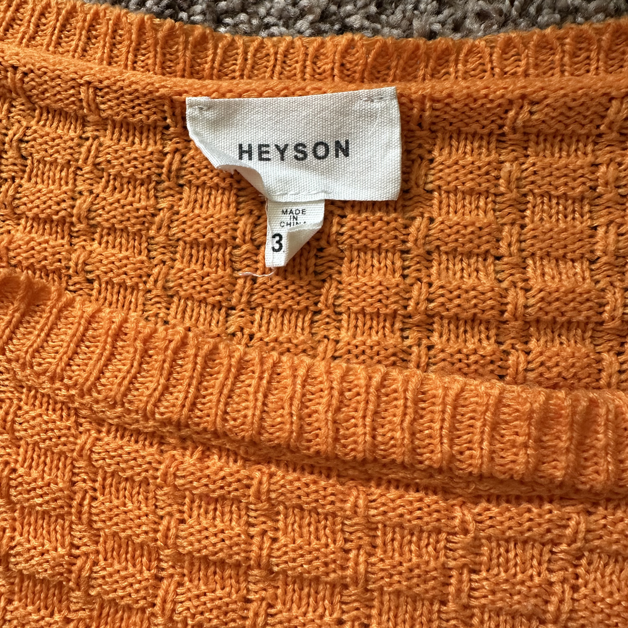 Sz 3X - HEYSON Orange Knit Set