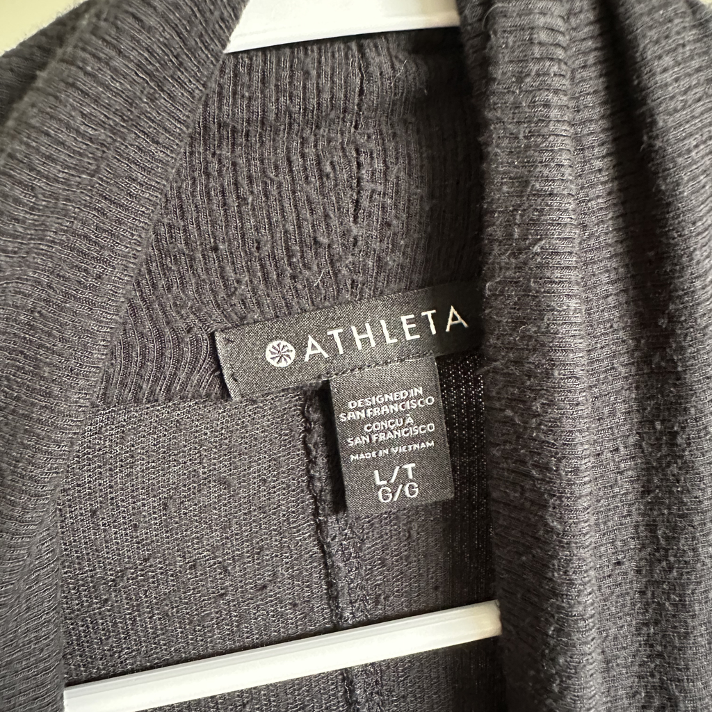 Sz L/T- Athleta Pranayama Wrap Cardigan