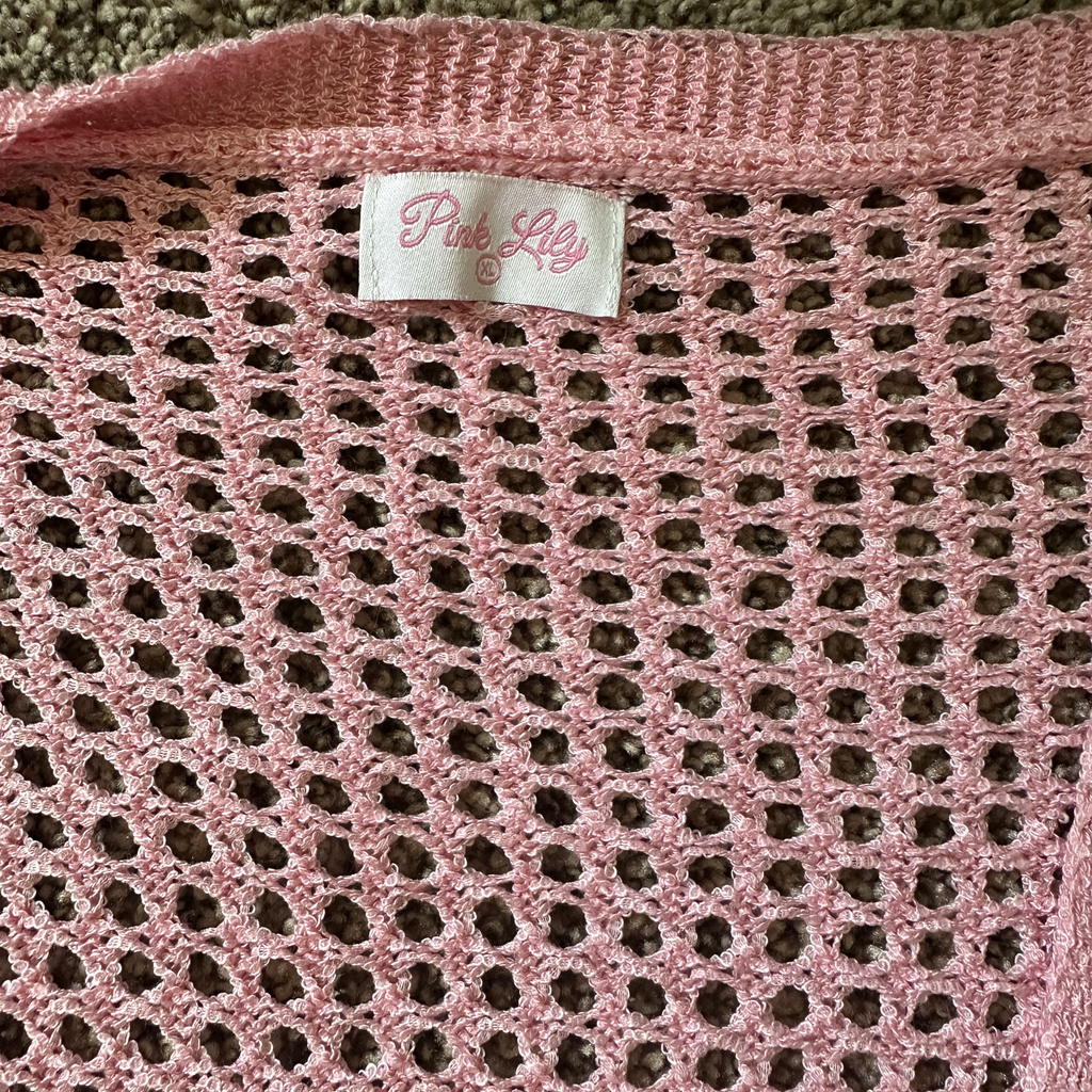 Sz L - Pink Lily Swim Cover