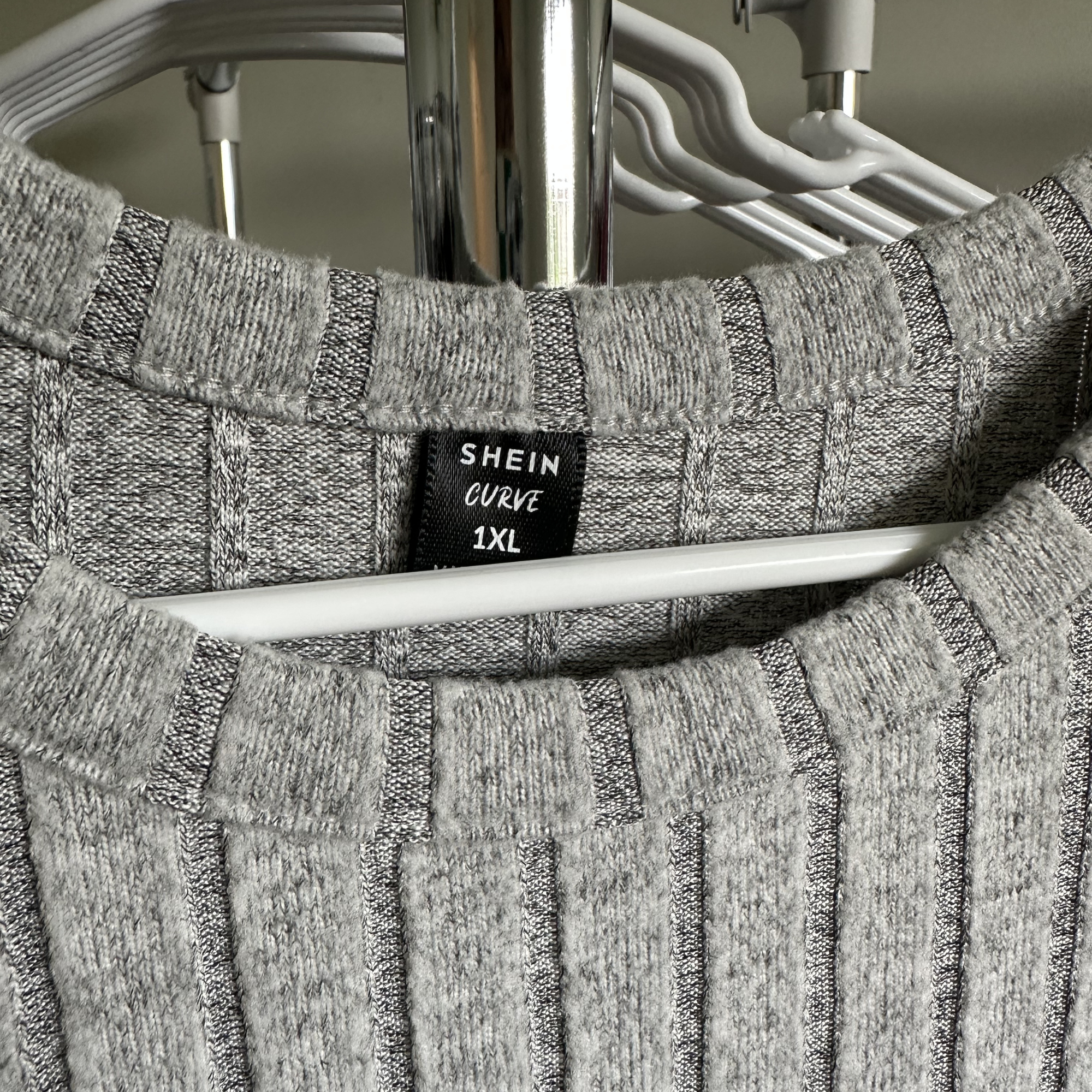 Sz XL - SHEIN Long Sleeve Gray Top