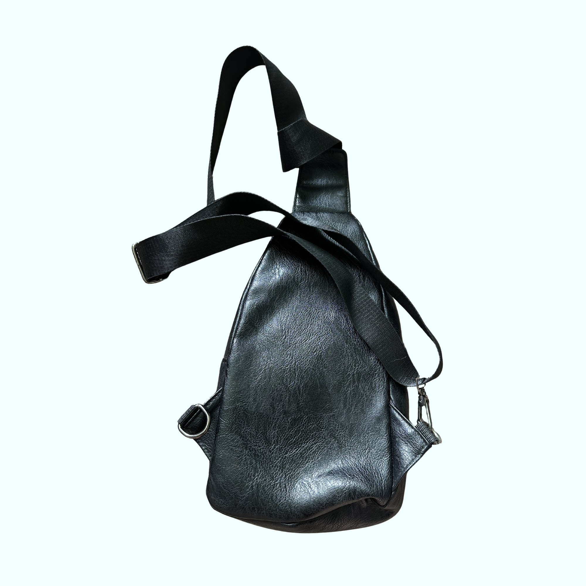 Black Leather Crossbody