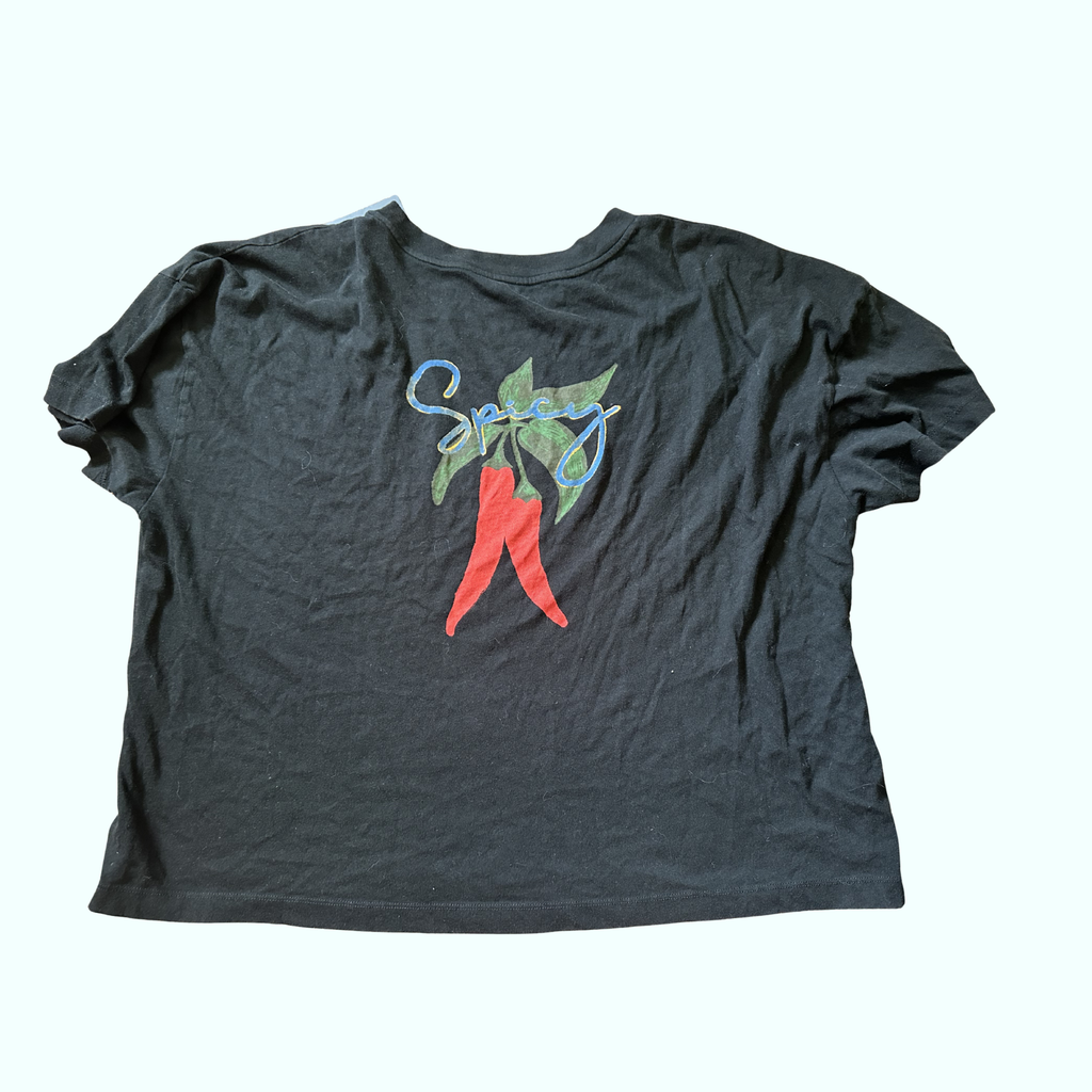 Sz XL - Spicy Cropped Tee