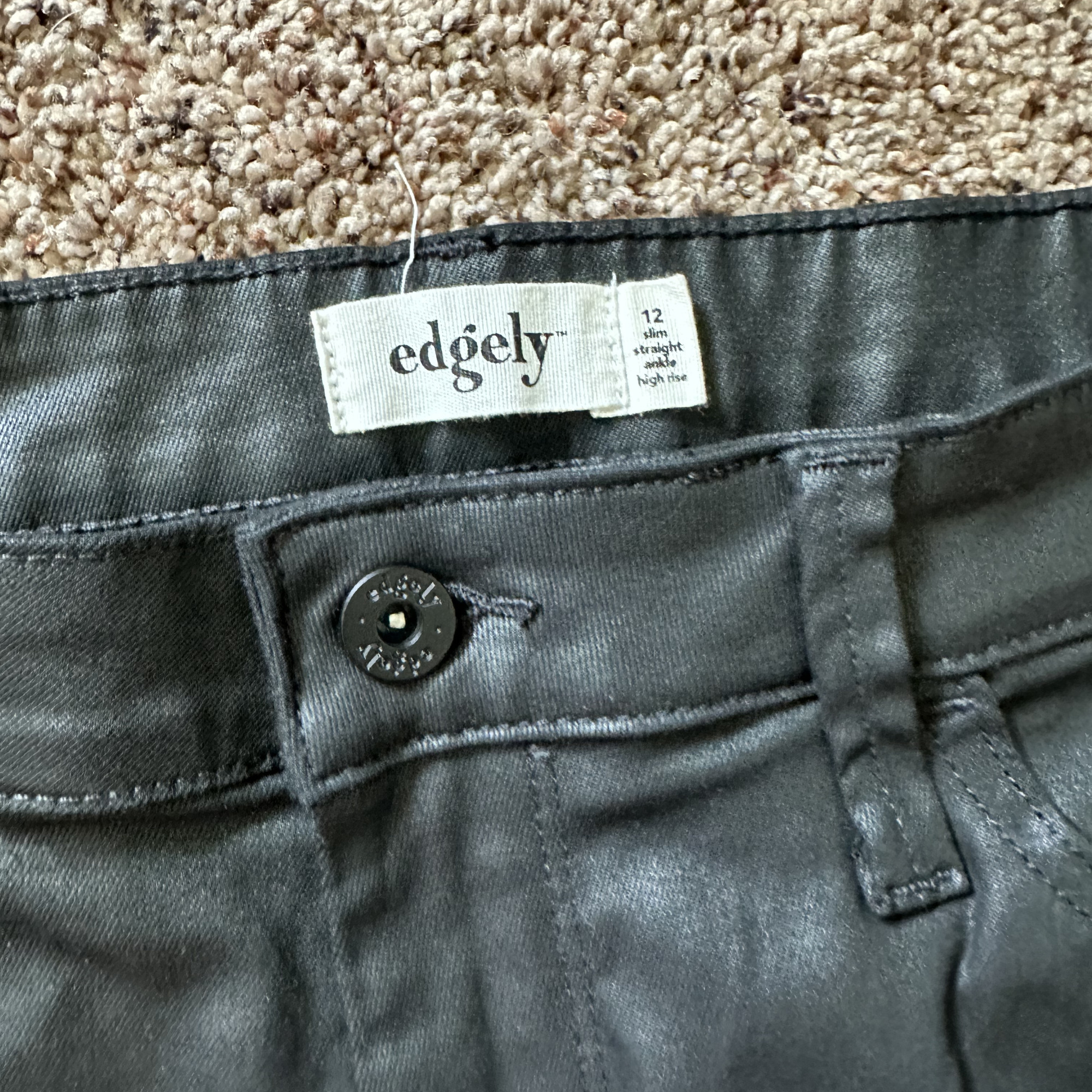 Sz 12 - Edgely Metallic Jeans