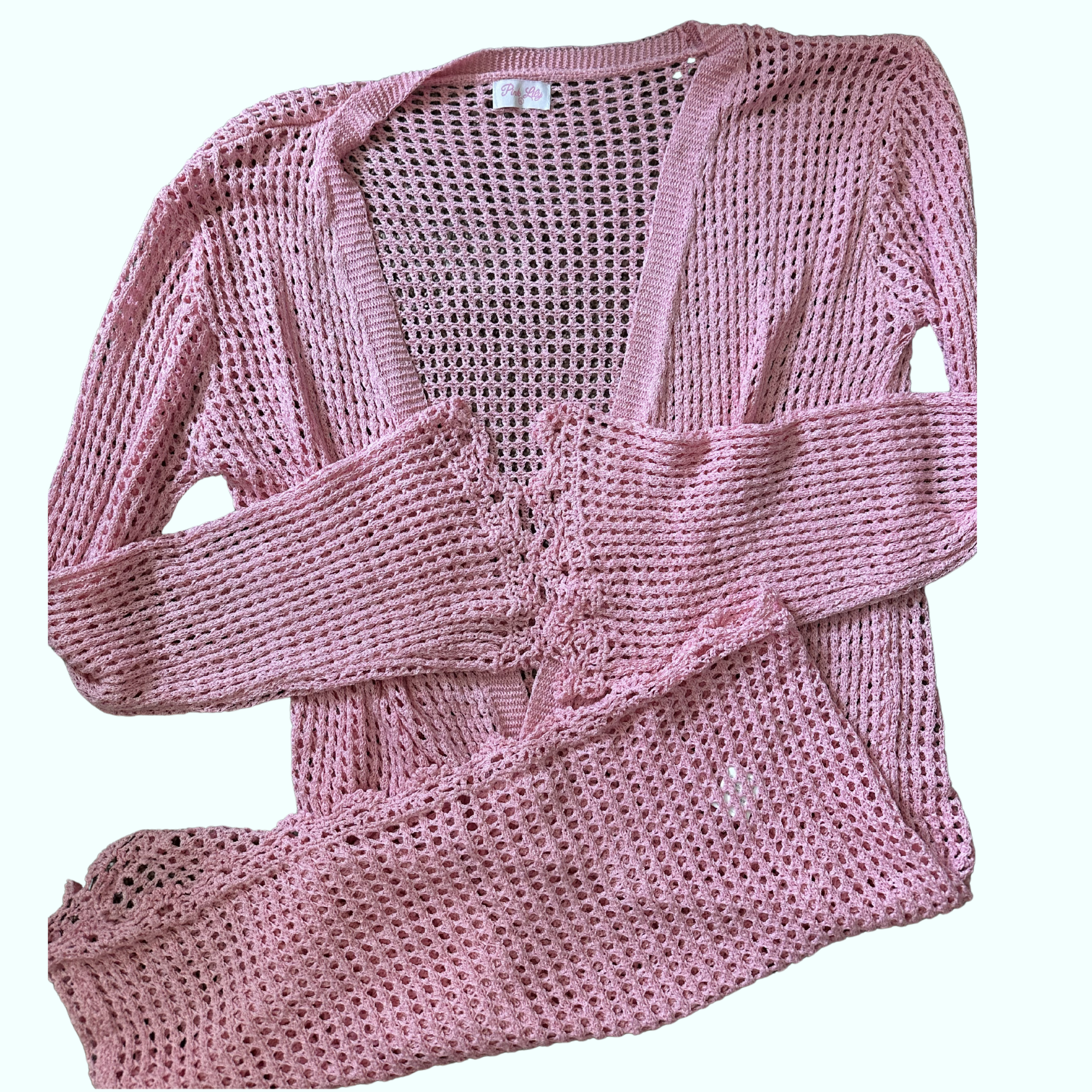 Sz L - Pink Lily Swim Cover